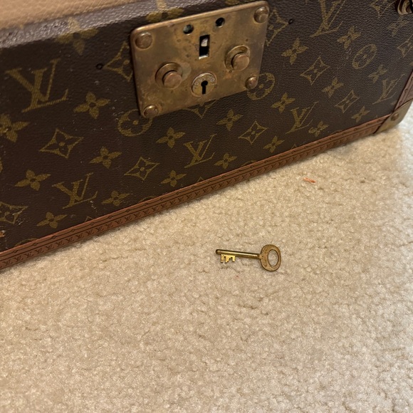 LOUIS VUITTON BOITE TRAIN CASE PHARMACY VANITY MAKE UP MIRROR LOCK AND KEY TRUNK - Picture 6 of 15